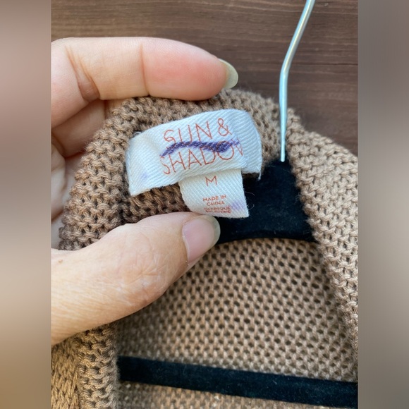 Sun And Shadow Woman's M Knit Shawl Sweater Cardigan - Picture 2 of 6